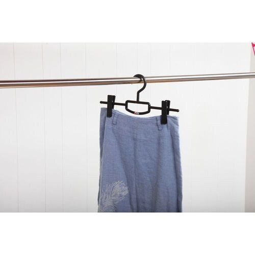 F−FIT クリップバーハンガー ブラック×6