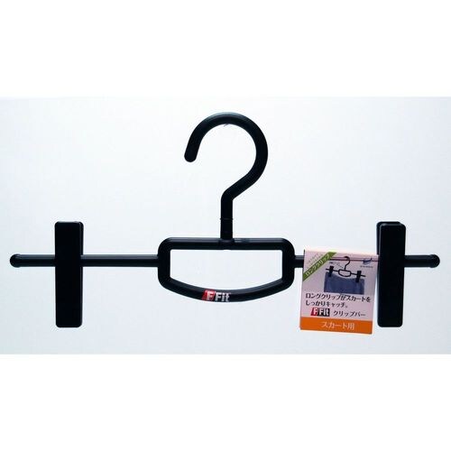 F−FIT クリップバーハンガー ブラック×6