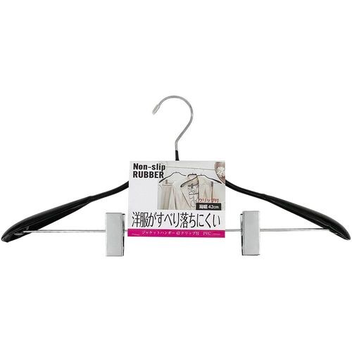 すべらないジャケットハンガー42PVC×4