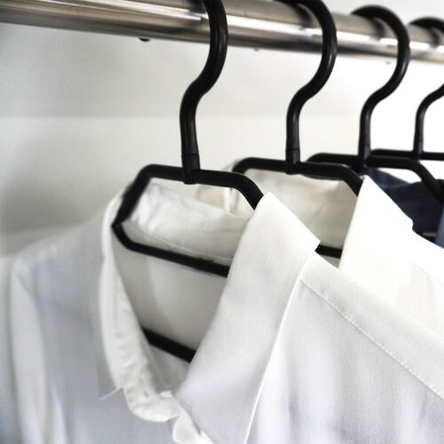 BLスタイルシャツハンガークリップ付2本組BK×4