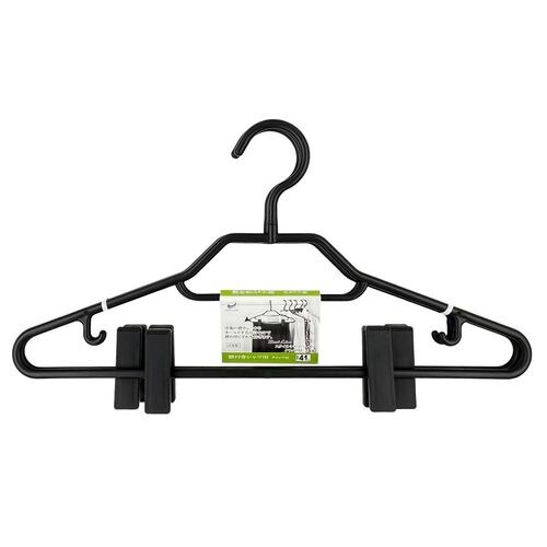 BLスタイルシャツハンガークリップ付2本組BK×4
