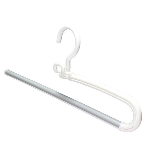 MC スラックスハンガー2本組 ホワイト 2セット