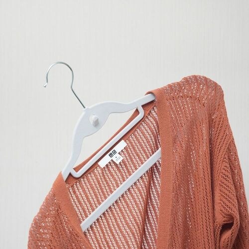 MC シャツハンガーフロッキー6本組 グレー×4