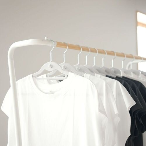 MC シャツハンガーフロッキー6本組 グレー×4