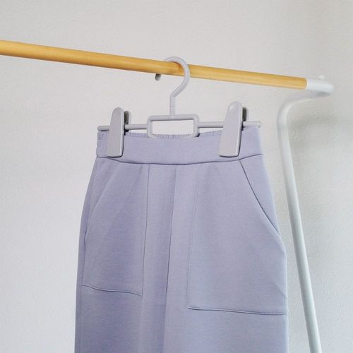 MC スカートハンガービッグクリップ グレー×6
