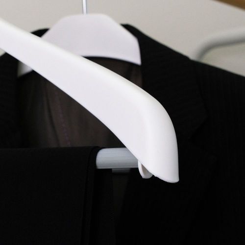 MCスーツハンガースリムストップ2本組グレー×4