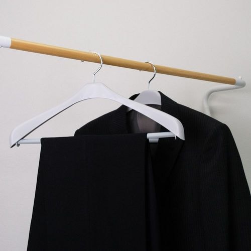 MCスーツハンガースリムストップ2本組グレー×4