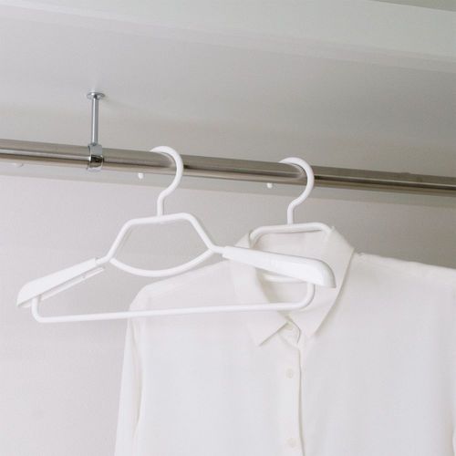 MC シャツハンガースライド 2本組 ホワイト×4