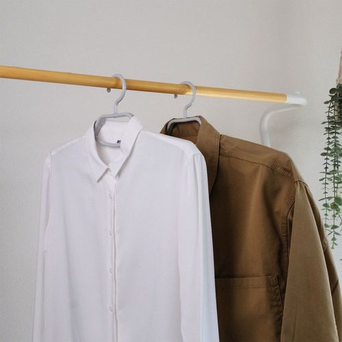 MC シャツハンガースライド2本組 グレー×4