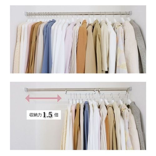 MC V字スペースフック2個組 ホワイト