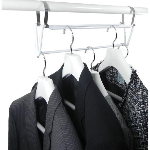 MC V字スペースフック2個組 ホワイト