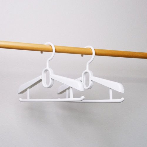 MC ジュニアスライドハンガー2本組 ホワイト×6