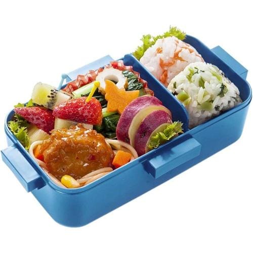 ふわっと弁当箱530ml オーシャンブルー×4