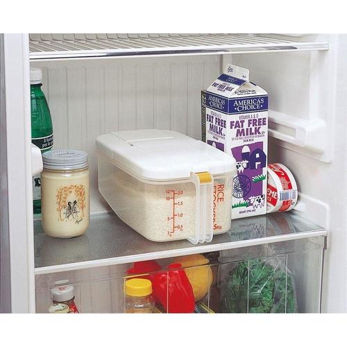 冷蔵庫用米びつ横型2.5kg 計量カップ付