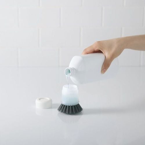 キッチンブラシ かため クリア 4セット