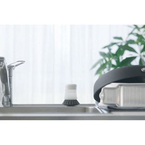 キッチンブラシ かため クリア 4セット