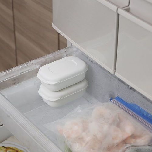 極 冷凍ごはん容器小 2個入 ホワイト 4セット