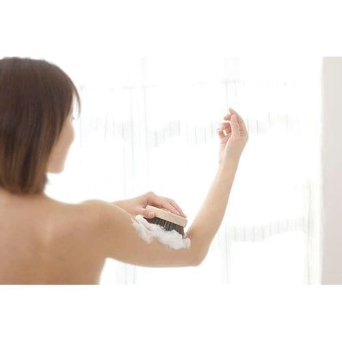 ひのきボディブラシ長柄(馬毛)