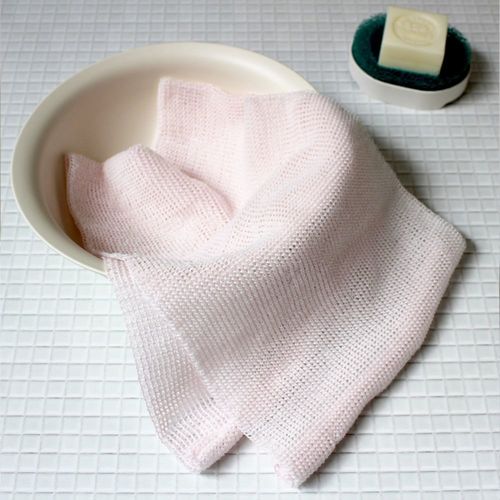 泡工場 ボディタオル やわらかめ ピンク 6セット