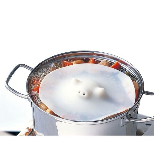 コブタの落としぶた13.5cm ホワイト 4セット