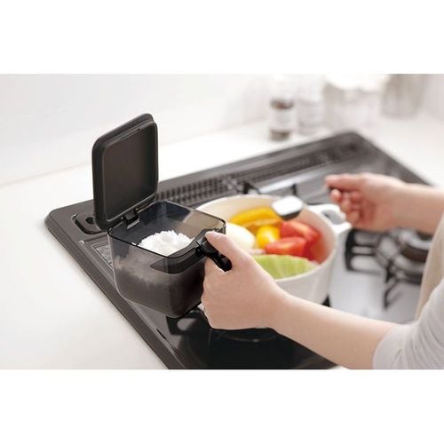 調味料ポット ワイド ブラック