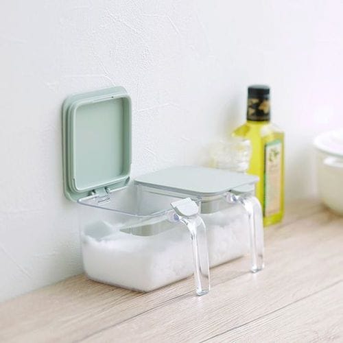 調味料ポット ワイド グレー