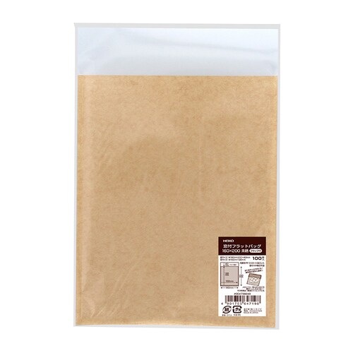 窓付フラットバッグ160×200未晒フラップ30束