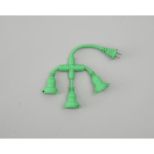 防雨型3口ショートタップ グリーン