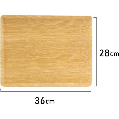 木製お盆 長方形 すべり止め加工