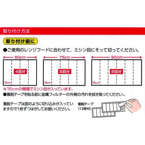 レンジフードフィルター超厚手浅型・深型兼用2セット
