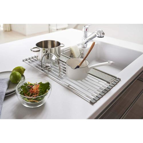 折り畳み水切り シリコーントレー付き L