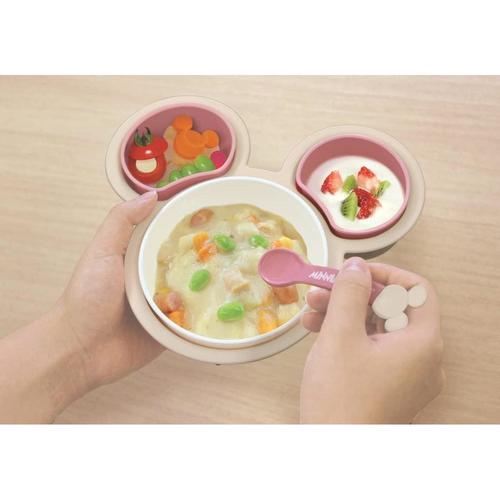ミニーマウス 片手で持てる離乳食パレット