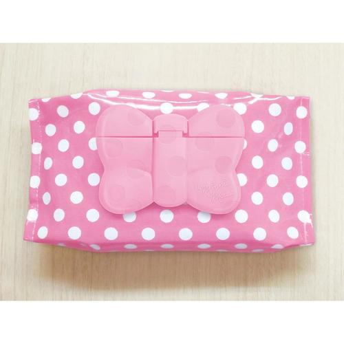 携帯用ウェットティッシュふたミニー ピンク4セット