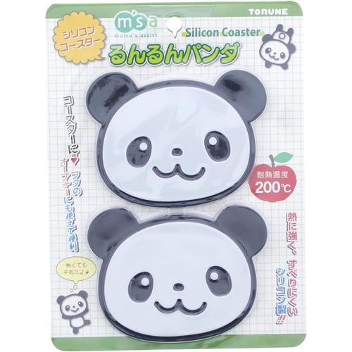 コースター シリコン るんるん パンダ 3セット