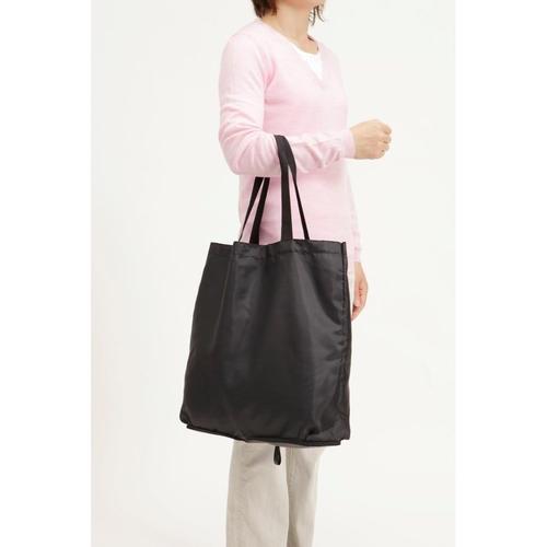 エコバッグ 折りたたみコンパクト収納 黒 2セット