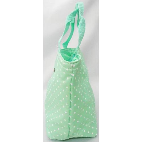 ランチバッグ 保冷弁当袋 水玉 グリーン 2セット