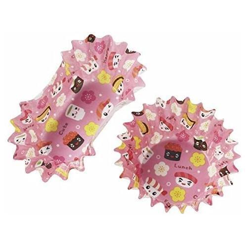 ランチ巾着抗菌弁当カップ丸・小判 22枚5セット