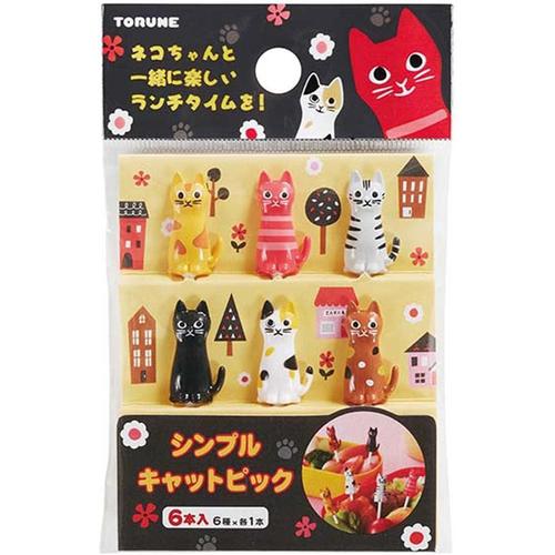 シンプルキャット ランチピック 6本入 3セット