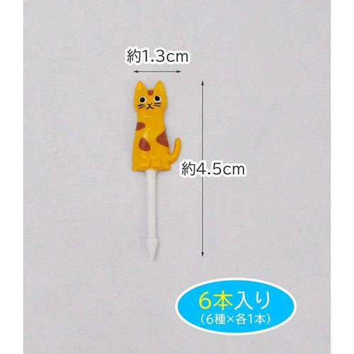 シンプルキャット ランチピック 6本入 3セット