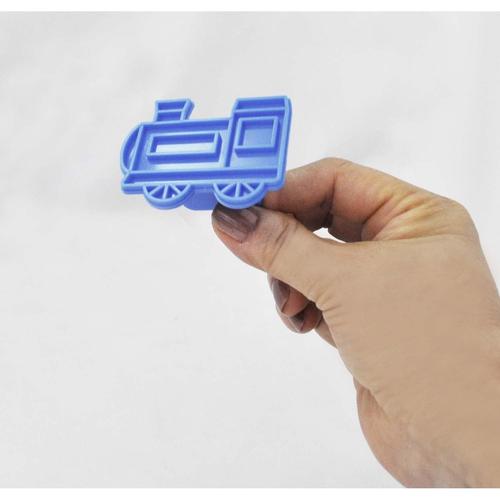 ライス&パン押し抜き型パトカーきかんしゃ 6セット