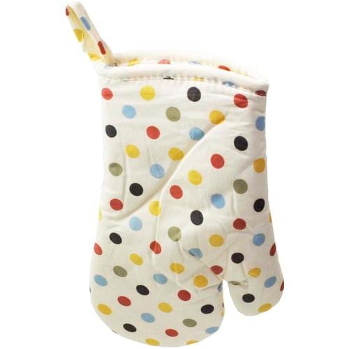 鍋つかみ キッチン ミトン レトロドット 2セット