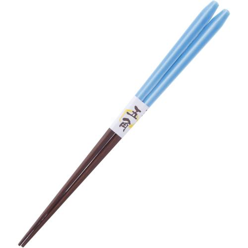 箸 五角 フラッペ 青 23cm 3セット