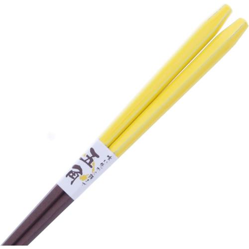 箸 五角 フラッペ イエロー 23cm 3セット