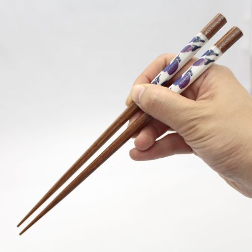 箸 六角 なす 23cm 3セット