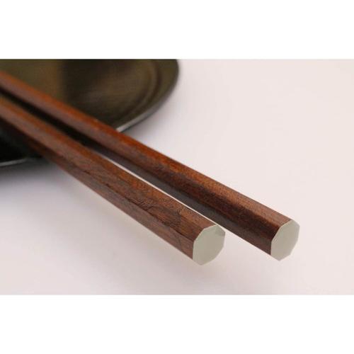 塗箸 23cm 漆八角無地 2セット