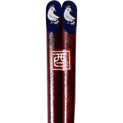 ふりむき干支の箸 酉 23cm 2セット