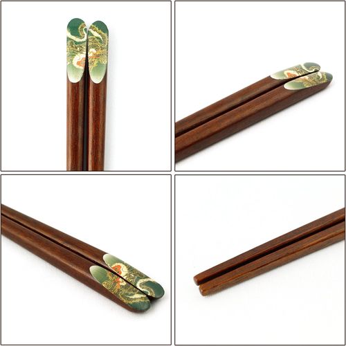 箸 天平 竜王 グリーン 23.5cm 2セット