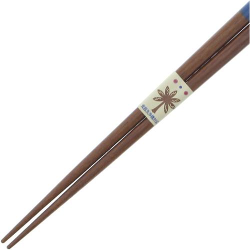 食洗箸 華うさぎ ブルー 18cm 3セット