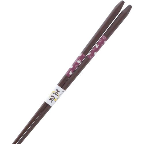 菜箸 五角 幸うさぎ レッド 33cm 3セット