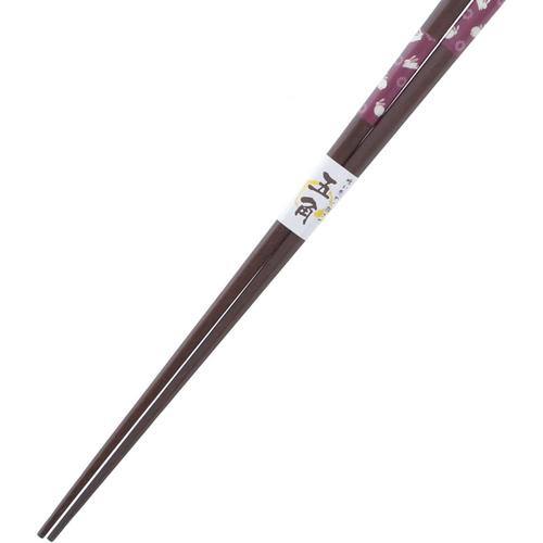 菜箸 五角 幸うさぎ レッド 33cm 3セット